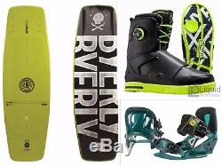 Wakeboard Beginners Bundle (170+ Pounds) Byerly Wakeboard, Binding, and Boots