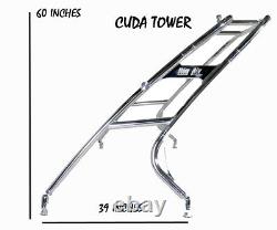 Wakeboard Tower Black Powder Coat Big Air Cuda Tower from WAKE ESSENTIALS