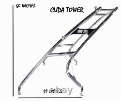 Wakeboard Tower Polished Aluminum Big Air Cuda Tower from WAKE ESSENTIALS