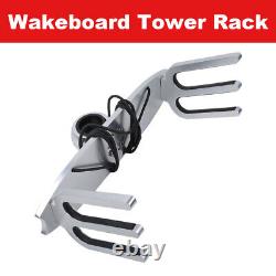 Wakeboard Tower Rack Aluminum Surfboard Boat Holder Rack fit 2 2 1/4 or 2 1/2