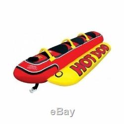 Water Boat Inflatable Tube Ski Float Towable Hotdog Raft Banana Boat 3 Rider