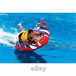 Water Ski Tube Towable Sport Inflatable 1 Person Lake Deck Boating Raft Tow Ride