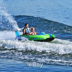 Water Ski Tube Towable Sport Inflatable 2 Person Rider Lake Boating Raft Tow New
