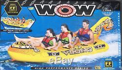 World Of Watersports Wow Viking 3 Person Inflatable Towable Boat Tube
