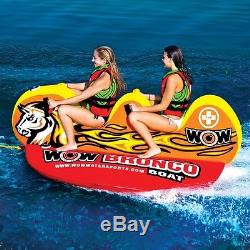 World of Watersports WOW 2-Person Bronco Boat Inflatable Towable Tube