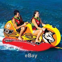 World of Watersports WOW 2-Person Bronco Boat Inflatable Towable Tube