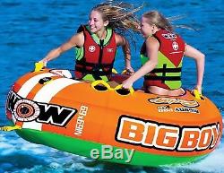 Wow Big Boy Tow Tube Inflatable 69 Towable Lake Raft Boat 1 2 3 4 Person