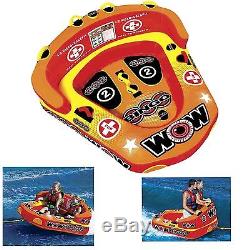 Wow Bingo 1 to 2 Person Towable Water Tube Toy Boat Cockpit Inflatable Cockpit