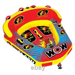 Wow Flash Inflatable 2-person Boat Raft Cockpit Towable Tube