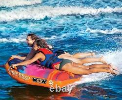 Wow Soft Top 1 2 Person Inflatable Boat Towable Deck Tube Water Tow Raft Float