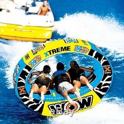 XO extreme 3 persons tube inflatable towable lounge water-ski WOW brand 12-1030