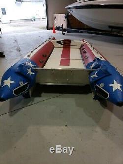 Xtreme Predator Inflatable RACING Boat 13' Used