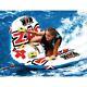 Zig Zag Inflatable Towable Water Sport Tube 1 Or 2 Riders Turn Jump Barrell Roll